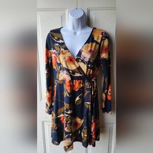 Floral Layered Dress Size Medium
